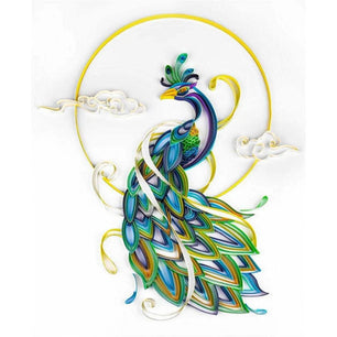 Paper Quilling Wall Decor Kit - DIY Set with Patterns & Tools - 30cm x 38cm - DiyCraftsProject