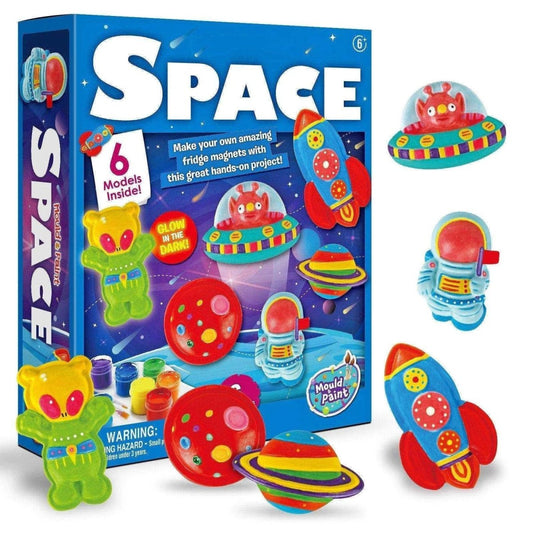 Plaster Mold Kit Magnetic Outer Space Refrigerator Stickers DIY Fridge Magnets - DiyCraftsProject