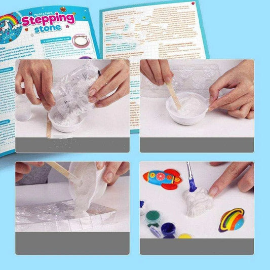 Plaster Mold Kit Magnetic Outer Space Refrigerator Stickers DIY Fridge Magnets - DiyCraftsProject