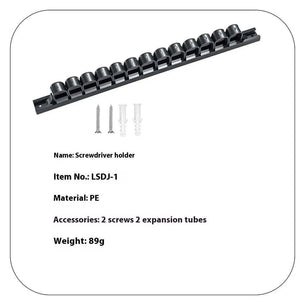 Plastic Screwdriver Holder Tool Display Stand Workshop Wrench Storage Rack - DiyCraftsProject