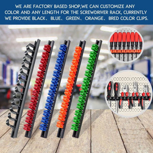 Plastic Screwdriver Holder Tool Display Stand Workshop Wrench Storage Rack - DiyCraftsProject