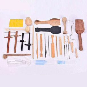Professional Pottery Tools Handmade Purple Sand Pottery Tool Set Sculpting Tools - DiyCraftsProject