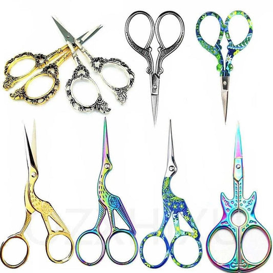 Retro Scissors Stainless Steel Cross Stitch Tools Embroidery Scissors - DiyCraftsProject