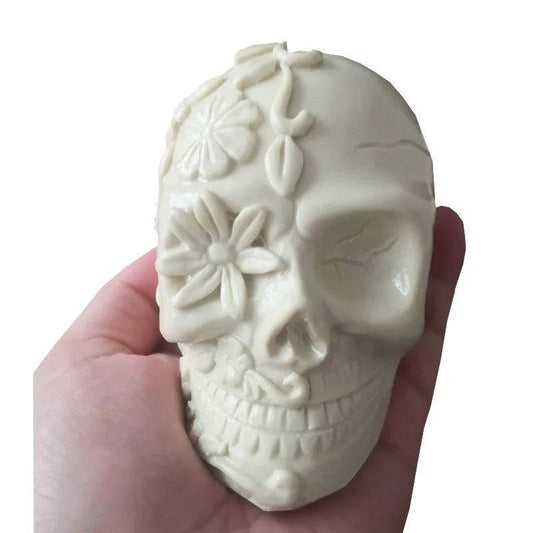 Skull Mousse Cake Silicone Mold Candle Aromatherapy Gypsum Tool DIY Resin Craft - DiyCraftsProject