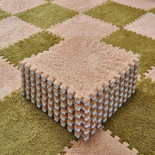 Sponge Floor Interlocking Square Mat Plush Carpet - DiyCraftsProject