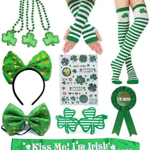 St. Patrick's Day 11 - Piece Irish Suit with Shoulder Strap, Socks, Gloves - DiyCraftsProject