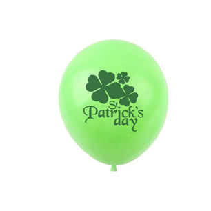 St. Patrick's Day Clover Balloons - 40 Mixed Latex Balloons - DiyCraftsProject