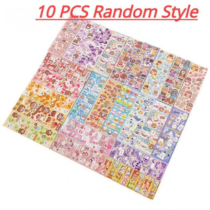 Stickers Cute Laser Journal Stickers PVC Waterproof Notebook Stickers DIY Stickers Suit - DiyCraftsProject