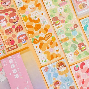 Stickers Cute Laser Journal Stickers PVC Waterproof Notebook Stickers DIY Stickers Suit - DiyCraftsProject