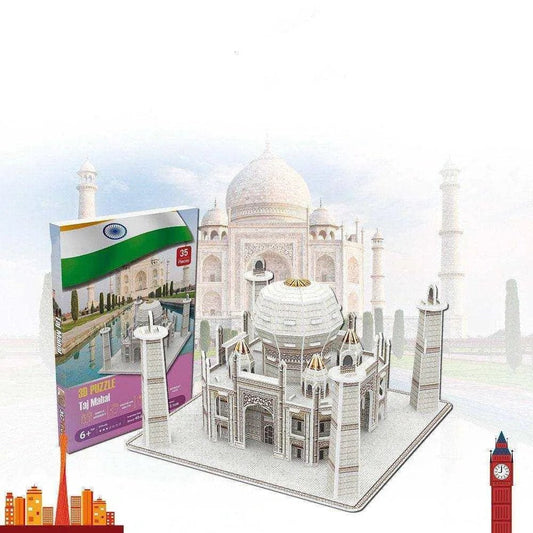 Taj Mahal 3D Puzzle Toy - Build Miniature Model with Precision - DiyCraftsProject
