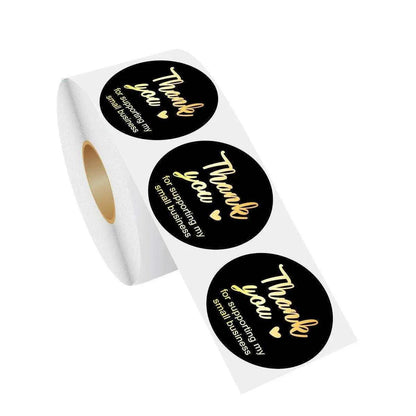 thank you stickers for small business gold foil stickers