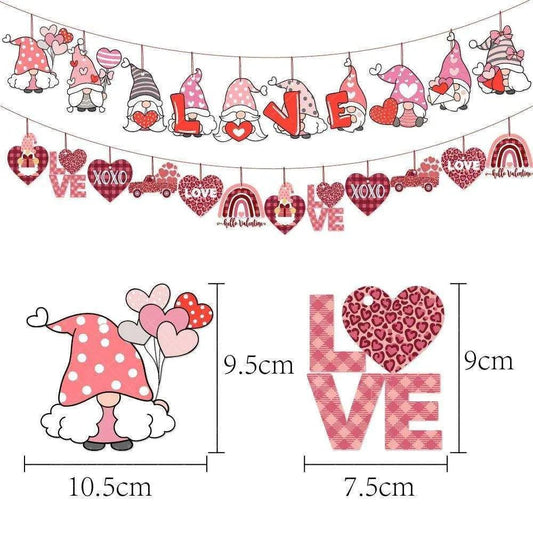Valentine's Day Paper Ornaments - 20 Pack & 12 Pack - DiyCraftsProject