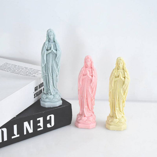 Virgin Mary Aromatherapy Candle Plaster Mold - DiyCraftsProject