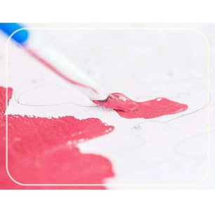 White Christmas With An Angel - DIY Painting By Numbers Kit - DiyCraftsProject