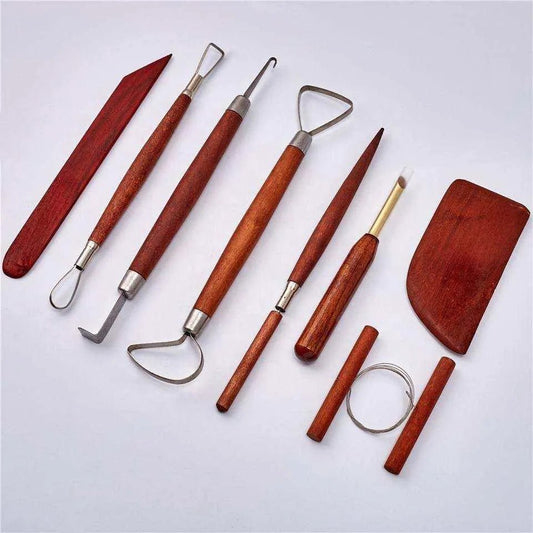 Wooden Sculpture Tools Pottery Tool Set - DiyCraftsProject