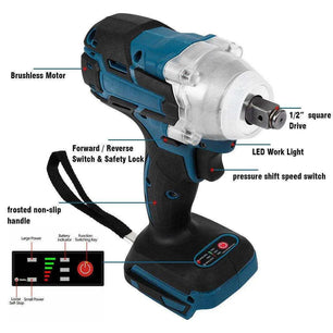 a diagram of a cordless driller with instructions