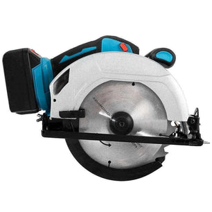 a circular saw on a white background