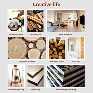 a collage of different types of wood