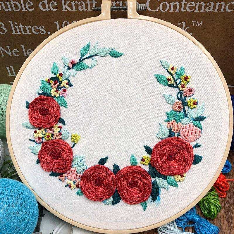 3D Cross Stitch, 3D Embroidery, 3D Flower Embroidery, 3D Flower Cross Stitch