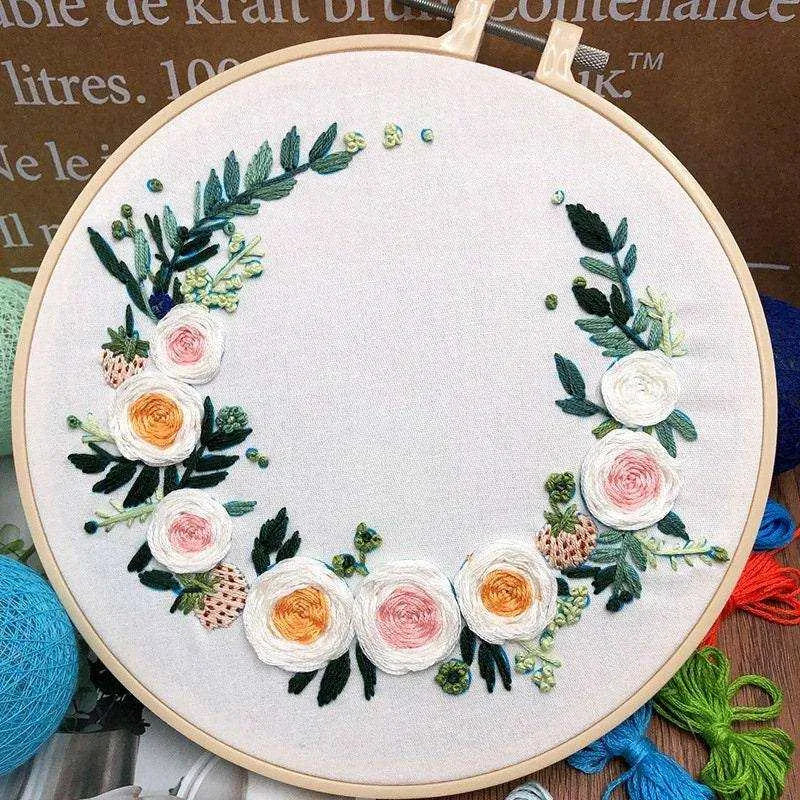 3D Cross Stitch, 3D Embroidery, 3D Flower Embroidery, 3D Flower Cross Stitch