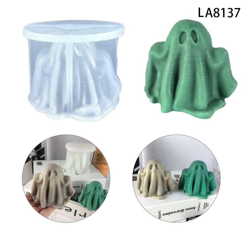 3D Ghost Mold Epoxy Mold Ghost Candle Spooky Decoration Halloween Decor