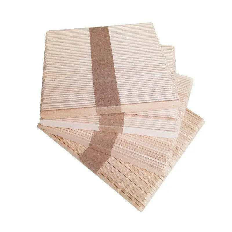 50pcs wooden popsicle sticks for ice cream making and other crafts