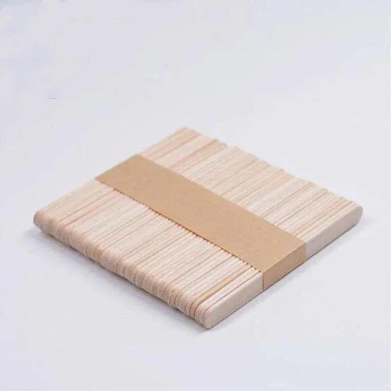 50pcs wooden popsicle sticks for ice cream making and other crafts