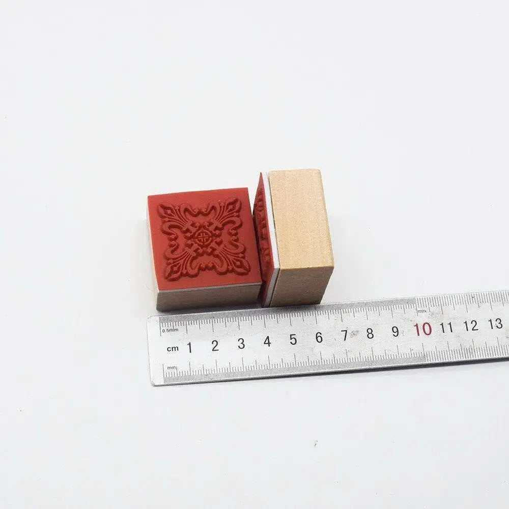 6 Clay embossers square stamp set pottery stamps embossing tools