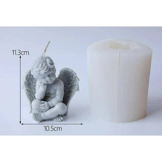 Angel Candle Silicone Mold - Create Stunning Heavenly Candles or Ornaments - DiyCraftsProject