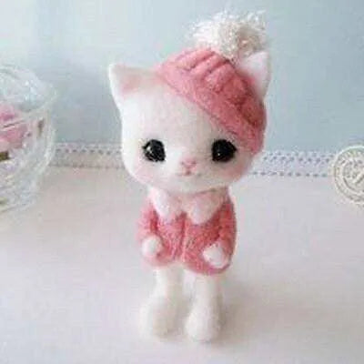 Animal Felting Kit Cute Felt Doll Making Kit