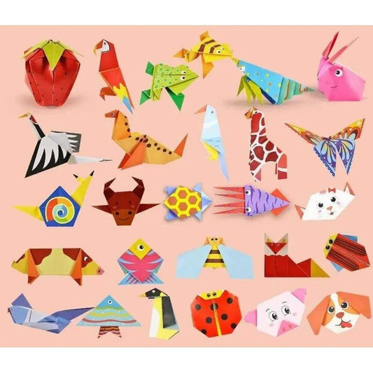 Animal Origami Kit for Kids - 54 Paper Crafts - 14cm x 14cm - DiyCraftsProject