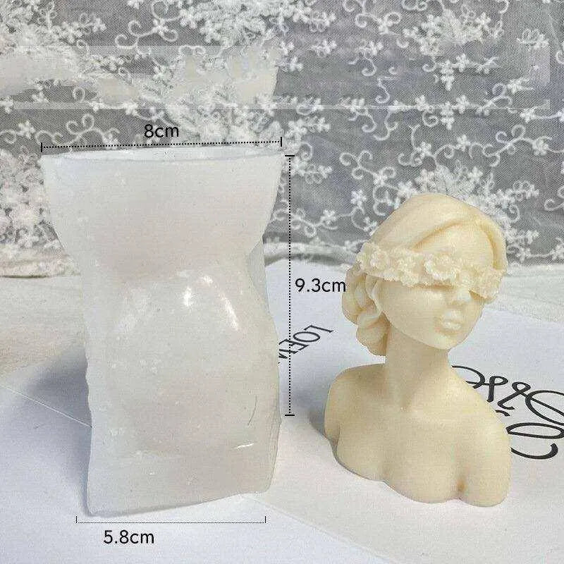 Female Body Mold Soap Molds Artemis Bust Statue DIY Candle Making