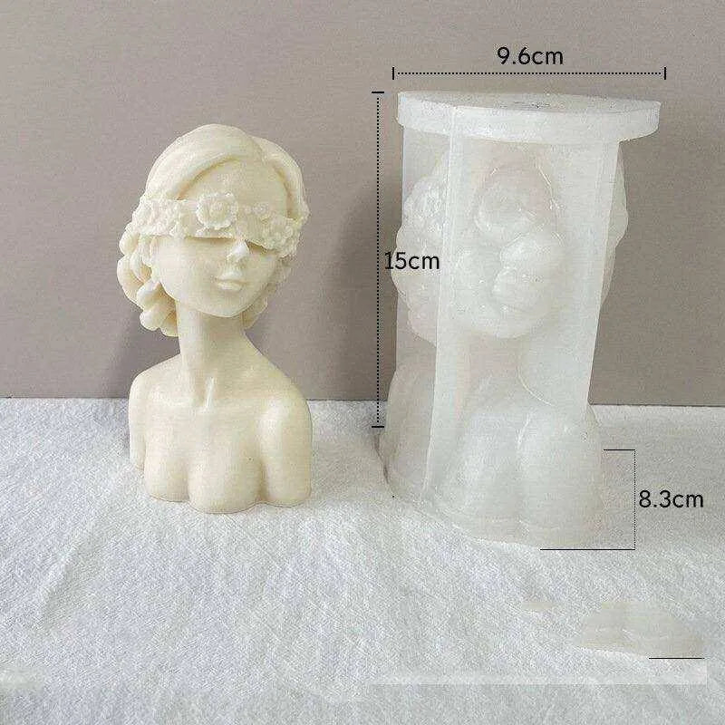 Female Body Mold Soap Molds Artemis Bust Statue DIY Candle Making