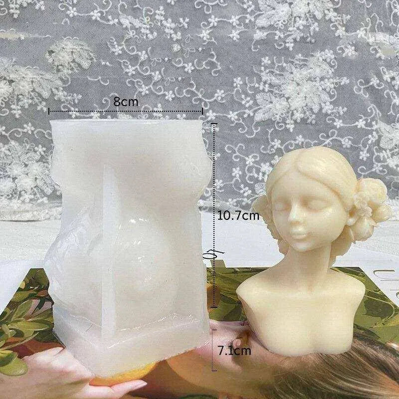 Female Body Mold Soap Molds Artemis Bust Statue DIY Candle Making