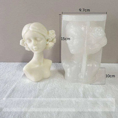 Female Body Mold Soap Molds Artemis Bust Statue DIY Candle Making