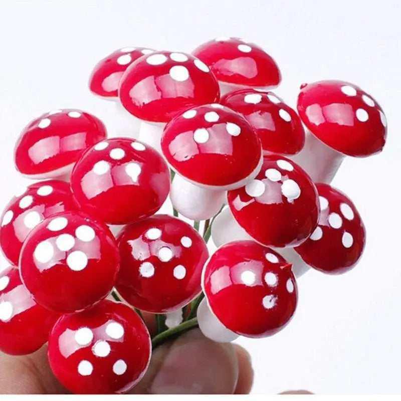 Artificial mushroom mini fairy garden model making supplies