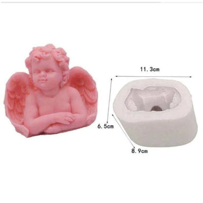 Baby Angel Mold Cherub Silicone Molds DIY Candle Making Make Your Own Soap