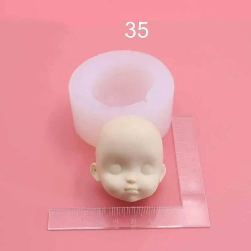 Baby Face Mold For Doll Making Silicone Mould Fondant Molds Chocolate Making DIY Resin Casting