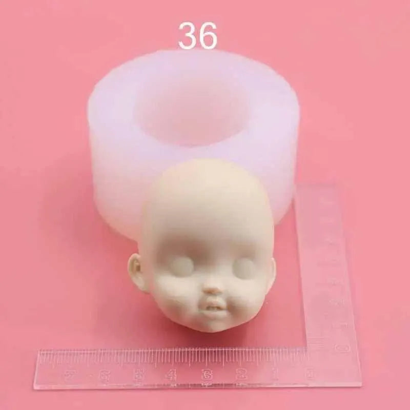 Baby Face Mold For Doll Making Silicone Mould Fondant Molds Chocolate Making DIY Resin Casting