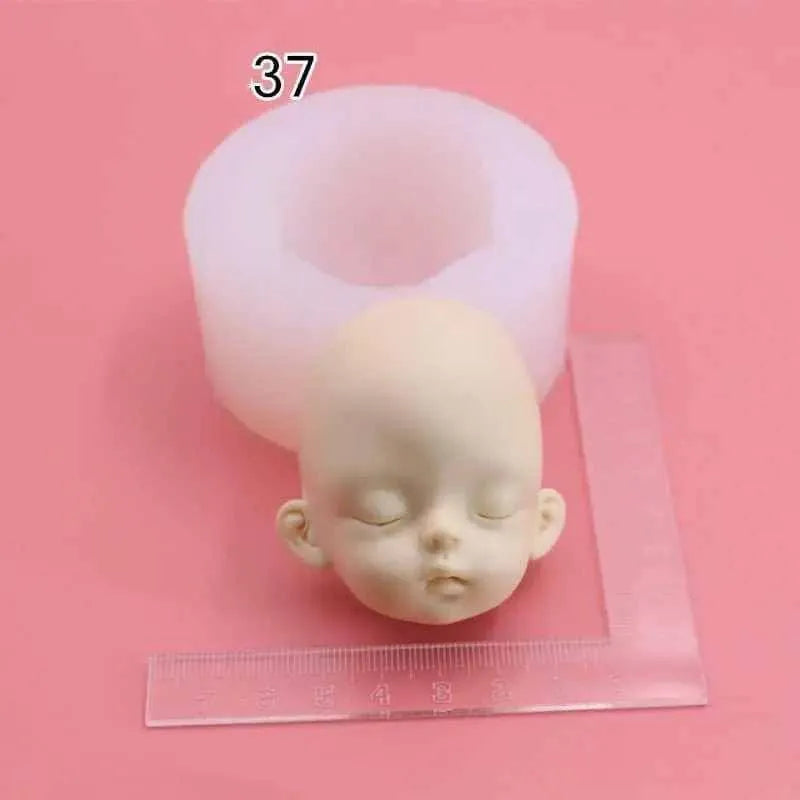 Baby Face Mold For Doll Making Silicone Mould Fondant Molds Chocolate Making DIY Resin Casting