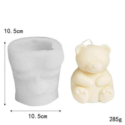 Bear Candle Mold Handmade Soap Mold Bear Mold