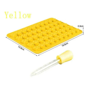 Bear Silicone Mold With Dropper Gummy Bears Mould Ice Cube Molds Chocolate Making Mold Candy Making Supplies Kitchen Accessories