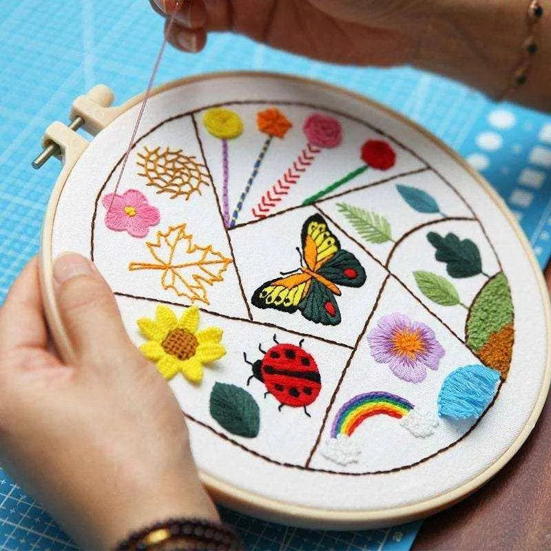 Beginner Sewing, Beginner Cross Stitch, Beginner Embroidery, Easy Cross Stitch