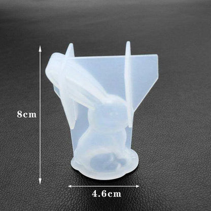 Big Ear Rabbit Mold Making Ornaments Bunny Mold