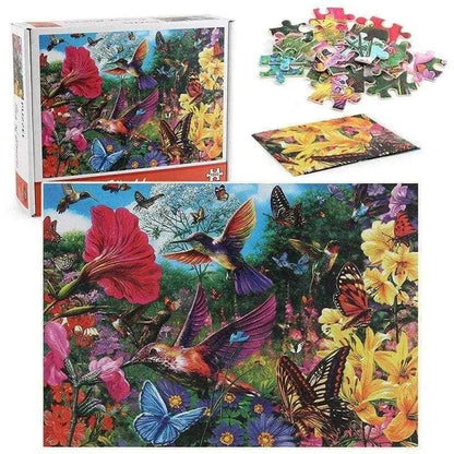 Birds and Flowers Adult Jigsaw Puzzle