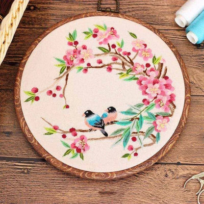 Birds Embroidery Sets Fish Needle Crafting Kits DIY Embroidery