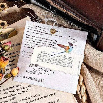 Birds Sticker Pack Sparrow Diary Sticker Cute Stationery Scrapbook Stickers Phone Case Decal Laptop Decals 46pcs Stickers