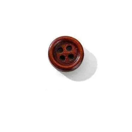 Brown Button Wooden Buttons 4 Hole Button For Sewing Scrapbook Supplies Buttons For Coat Doll Making Supply 50pc