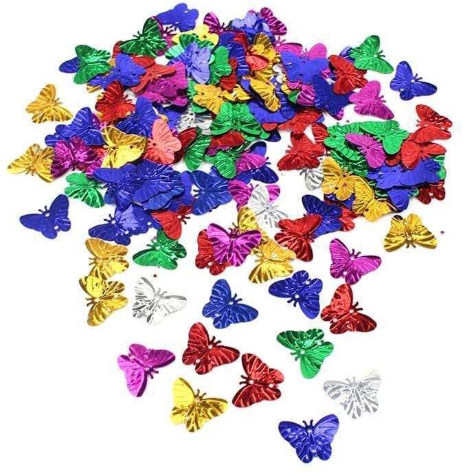 Butterfly Sequin For Scrapbook Kids Crafts Greeting Cards Making 200pcs