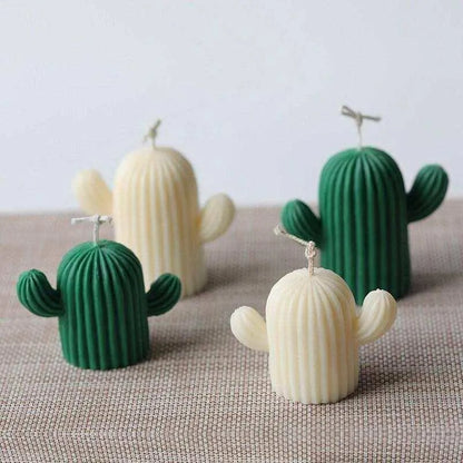 Cactus Candle Molds Cacti Succulent Silicone Mould for Mini Soap, Lotion Bar, Polymer Fimo Clay